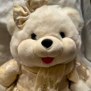 Dan Dee Collector’s Choice Cream & Gold Plush Limited Edition 2002 Keepsake Bear